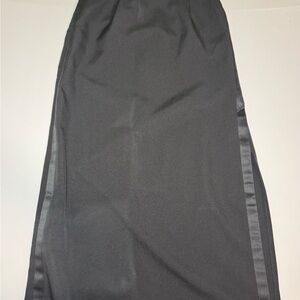 Vintage Black Women's Maxi Tuxedo Skirt